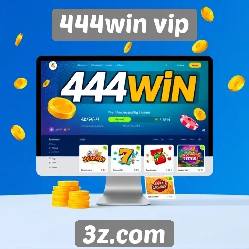 Interface e usabilidade do site 444win vip